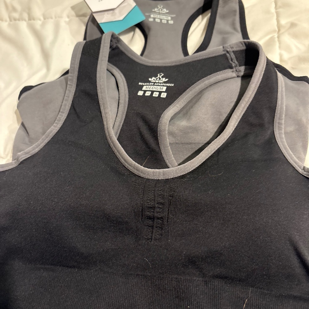 Two Brand New HEATH YOGA sports bras